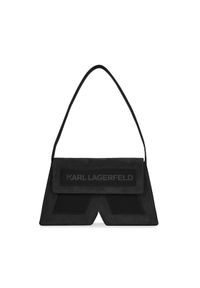 Karl Lagerfeld - KARL LAGERFELD Torebka 236W3184 Czarny. Kolor: czarny. Materiał: skórzane, zamszowe