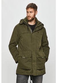 Pepe Jeans - Parka Byron. Okazja: na co dzień. Kolor: zielony. Styl: casual #1