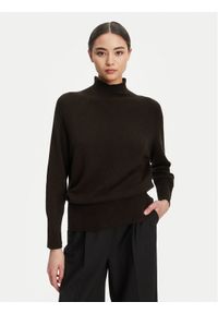 Marella Golf Ismaele 2523366394 Brązowy Oversize. Typ kołnierza: golf. Kolor: brązowy. Materiał: syntetyk