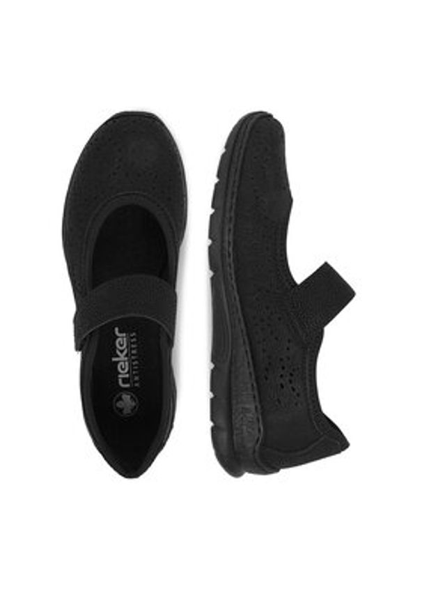 Rieker Półbuty CEO-N4299-00 Czarny. Kolor: czarny. Materiał: materiał