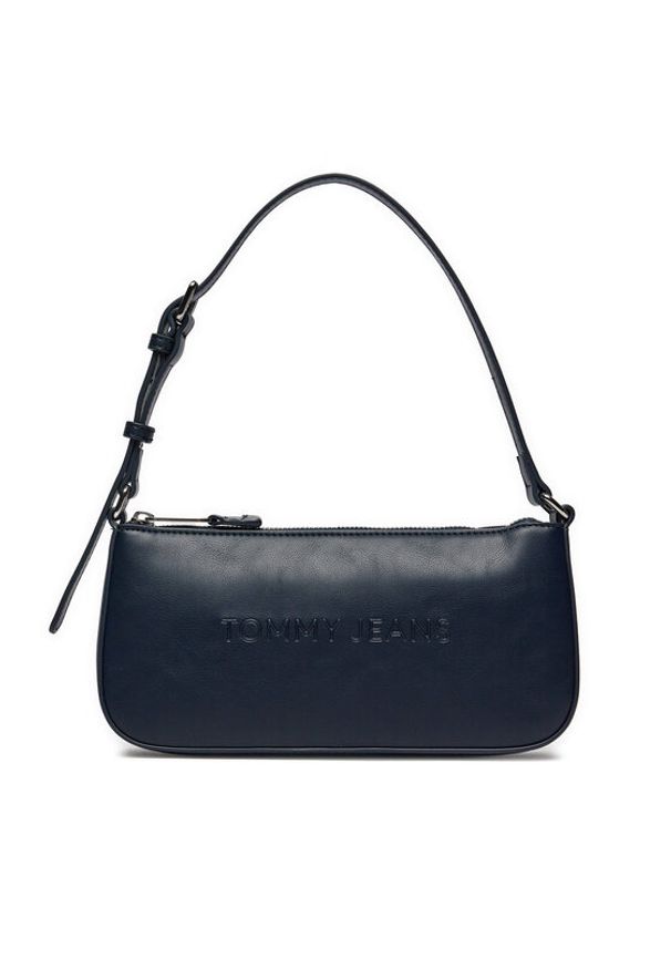 Tommy Jeans Torebka Tjw Ess Must Shoulder Bag AW0AW16270 Granatowy. Kolor: niebieski. Materiał: skórzane