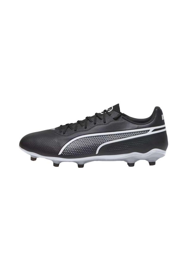 Buty piłkarskie męskie Puma 01 King Pro Fg Ag. Zapięcie: sznurówki. Kolor: biały. Materiał: guma, syntetyk, tkanina, materiał. Szerokość cholewki: normalna. Sport: piłka nożna