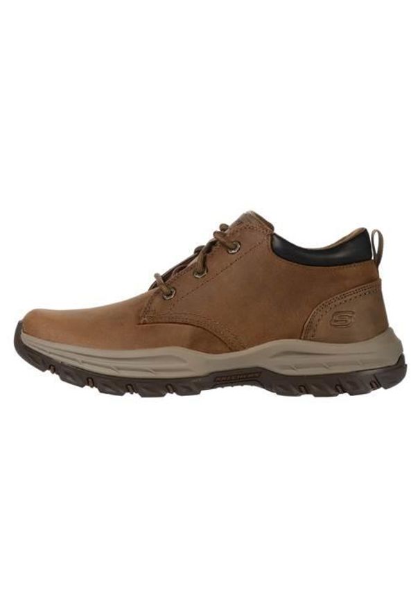 skechers - Buty do chodzenia męskie Skechers Knowlson ramhurst. Kolor: brązowy. Materiał: skóra. Szerokość cholewki: normalna. Sport: turystyka piesza