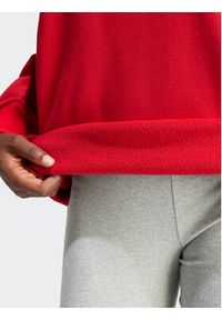 Adidas - adidas Bluza adicolor Trefoil IP0585 Czerwony Oversize. Kolor: czerwony. Materiał: bawełna #5