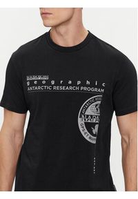 Napapijri T-Shirt S-Manta NP0A4HQH Czarny Regular Fit. Kolor: czarny. Materiał: bawełna