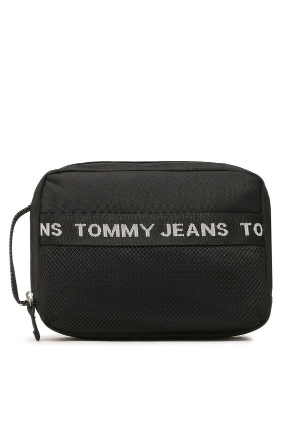 Kosmetyczka Tommy Jeans. Kolor: czarny. Materiał: nylon