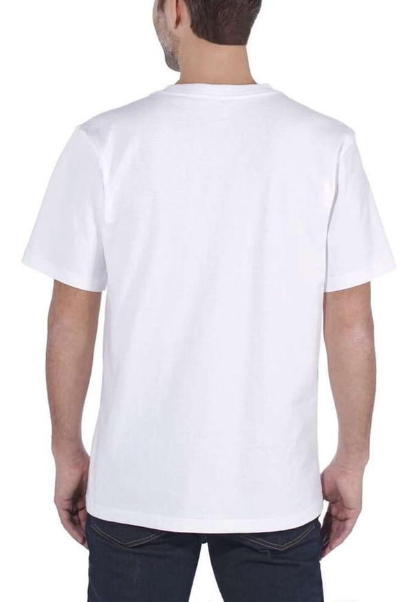 Koszulka sportowa męska T-shirt Carhartt Heavyweight Pocket K87. Kolor: biały
