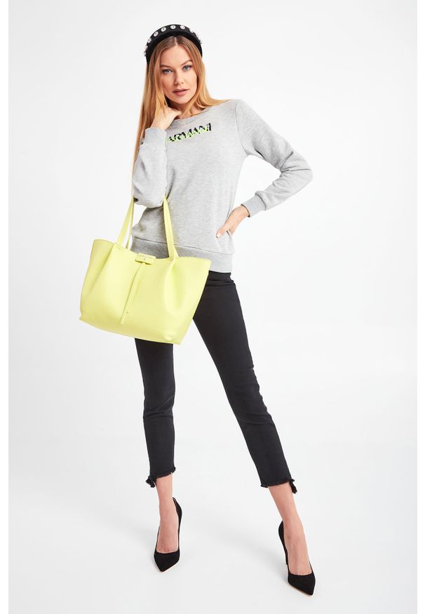 Armani Exchange - BLUZA ARMANI EXCHANGE. Materiał: materiał. Wzór: aplikacja