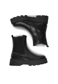 DeeZee Botki HX22086-60 Czarny. Kolor: czarny. Materiał: materiał #7