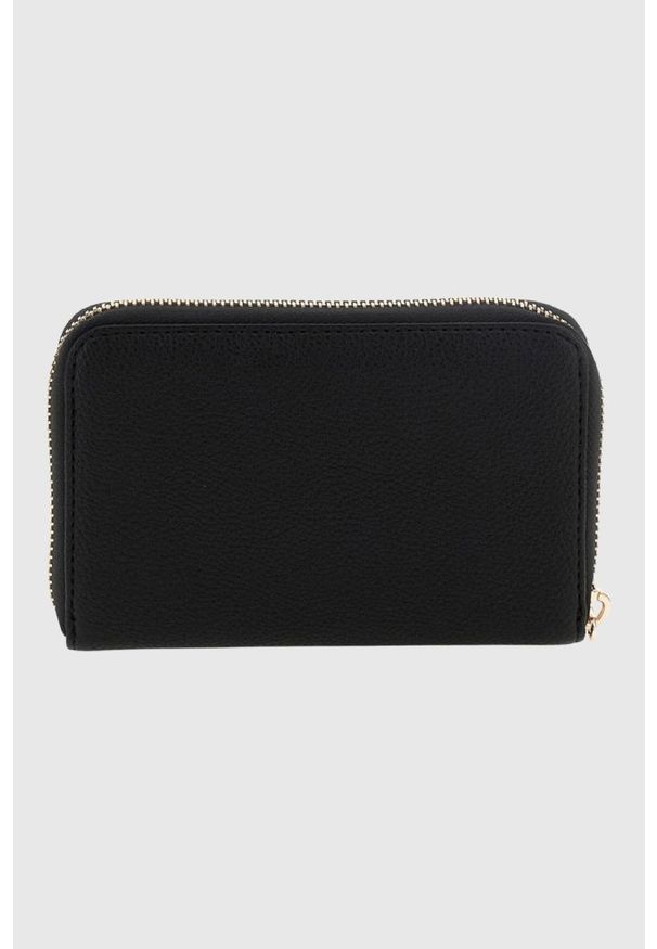 Guess - GUESS Czarny portfel damski Laurel. Kolor: czarny. Materiał: skóra ekologiczna