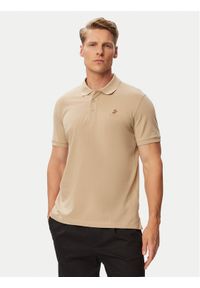 Beverly Hills Polo Club Polo P-SS26M-P42560 Beżowy Regular Fit. Typ kołnierza: polo. Kolor: beżowy. Materiał: bawełna #1