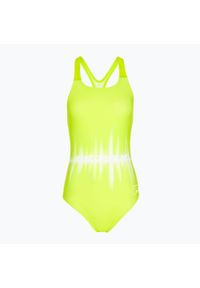 Strój pływacki jednoczęściowy damski Speedo Printed Medalist. Kolor: zielony