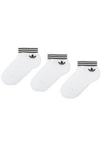 Adidas - adidas Zestaw 3 par niskich skarpet unisex Tref Ank Sck Hc EE1152 Biały. Kolor: biały. Materiał: materiał