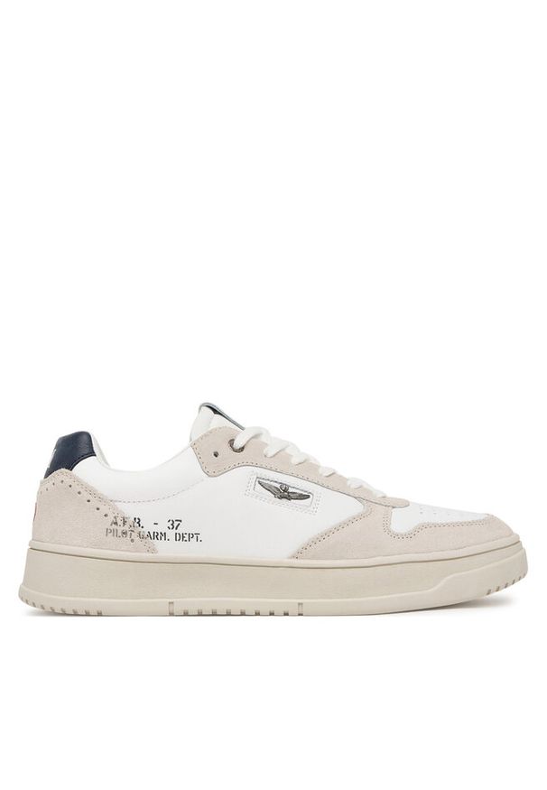 Sneakersy Aeronautica Militare. Kolor: biały