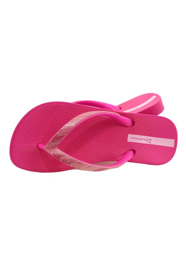 Klapki japonki Ipanema Mesh IV Kids 83177 Fuksja różowe złoty. Okazja: na plażę. Kolor: różowy, wielokolorowy, złoty. Materiał: mesh
