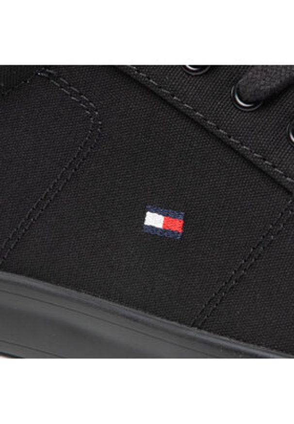 TOMMY HILFIGER - Tommy Hilfiger Tenisówki Harlow 1D FM0FM00596 Czarny. Kolor: czarny. Materiał: materiał