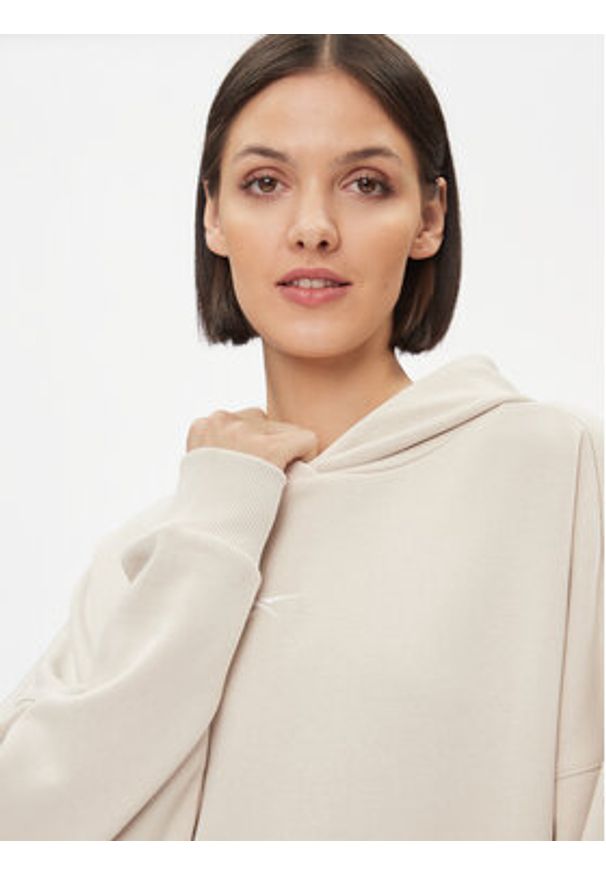Reebok Bluza Maternity IM4058 Beżowy Regular Fit. Kolor: beżowy. Materiał: bawełna
