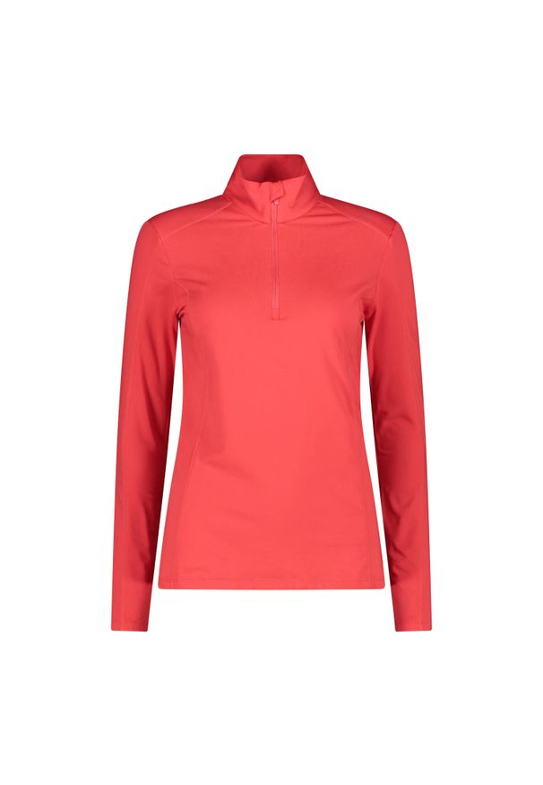 Damski jersey CMP. Typ kołnierza: golf. Kolor: żółty, wielokolorowy, pomarańczowy. Materiał: jersey. Sport: golf, narciarstwo, turystyka piesza