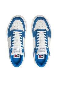 Tommy Jeans Sneakersy The Brooklyn Mix Material EM0EM01428 Niebieski. Kolor: niebieski