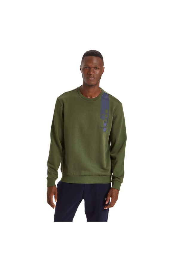 Diadora - Bluza męska DIADORA SWEATSHIRT CREW ICON. Kolor: brązowy