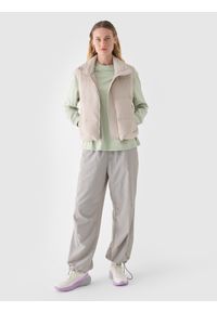 4f - 4F Longsleeve regular z nadrukiem damski - khaki M. Okazja: na co dzień. Kolor: brązowy, oliwkowy, wielokolorowy. Materiał: skóra, jersey, dzianina, materiał, bawełna. Długość rękawa: długi rękaw. Długość: długie. Wzór: nadruk. Styl: casual, klasyczny, sportowy #2