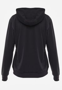 Renee - Granatowa Kangurka Bluza z Kapturem i Ściągaczem Saveria. Typ kołnierza: kaptur. Kolor: niebieski. Materiał: skóra, materiał, bawełna. Styl: elegancki #8