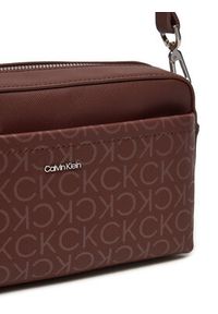 Calvin Klein Torebka Ck Must Conv K60K612536 Bordowy. Kolor: czerwony. Materiał: skórzane #4