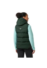 Damska kurtka bez rękawów z kapturem Helly Hansen Adore. Typ kołnierza: kaptur. Kolor: wielokolorowy, czarny, zielony. Materiał: puch. Długość rękawa: bez rękawów. Styl: elegancki #2