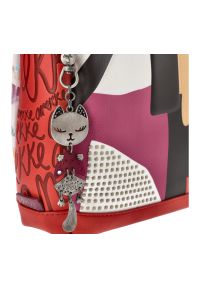 Czerwona Stylowa Torebka Damska Anekke Hollywood. Kolor: czerwony. Wzór: aplikacja. Materiał: zdobione. Styl: elegancki #8