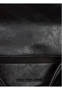Calvin Klein Jeans Torebka Chain Mini Ew Flap LV04K3085G Czarny. Kolor: czarny. Materiał: skórzane #5