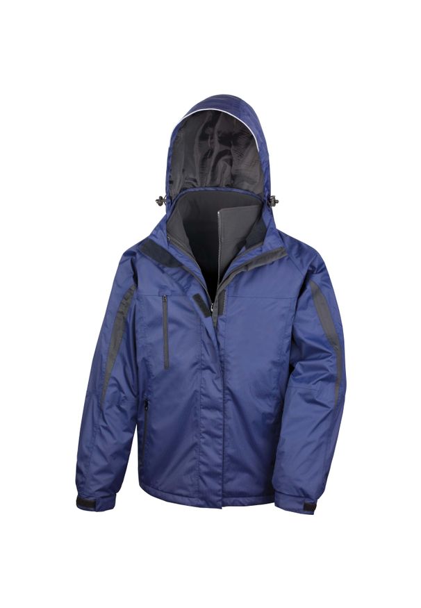 RESULT - Parka Result Intérieur Softshell. Okazja: na co dzień. Kolor: niebieski. Materiał: softshell. Sezon: zima. Styl: casual
