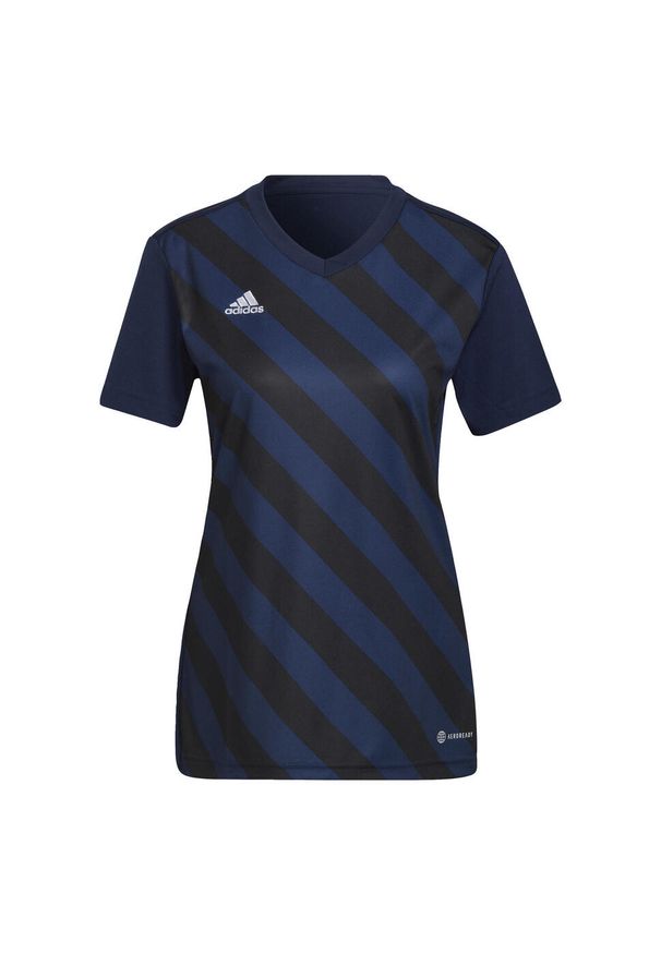 Adidas - Entrada 22 Graphic Jersey. Kolor: czarny, niebieski, wielokolorowy. Materiał: jersey. Sport: piłka nożna