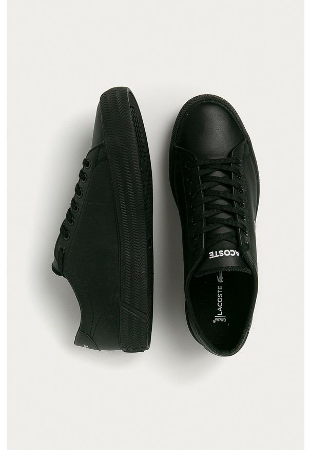 Lacoste - Buty skórzane Gripshot. Zapięcie: sznurówki. Kolor: czarny. Materiał: skóra