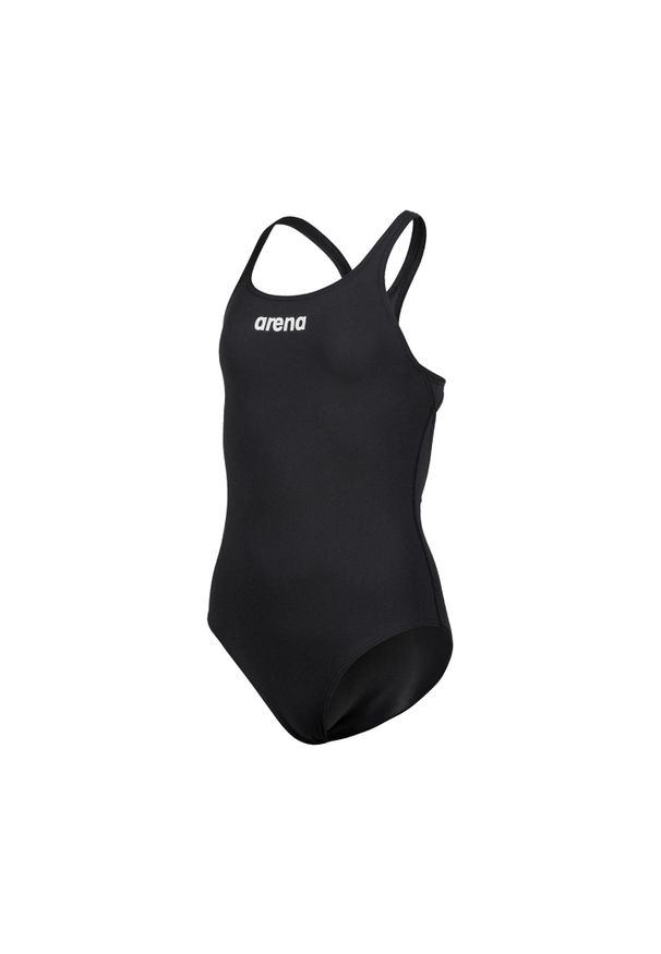 Dziewczęcy jednoczęściowy kostium kąpielowy Arena Team Pro Solid. Kolor: wielokolorowy, biały, czarny