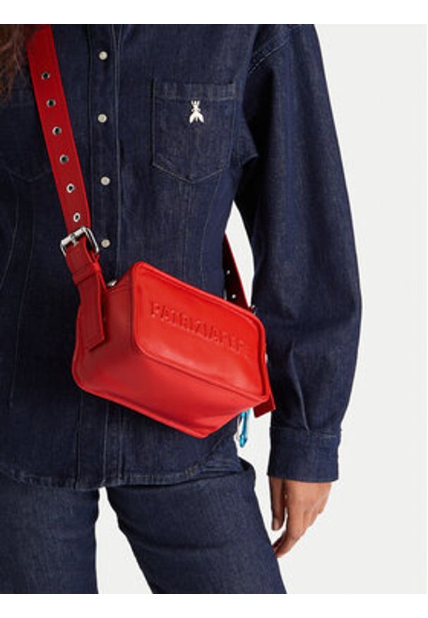 Patrizia Pepe Torebka 2B0153/L113-R626 Czerwony. Kolor: czerwony. Materiał: skórzane