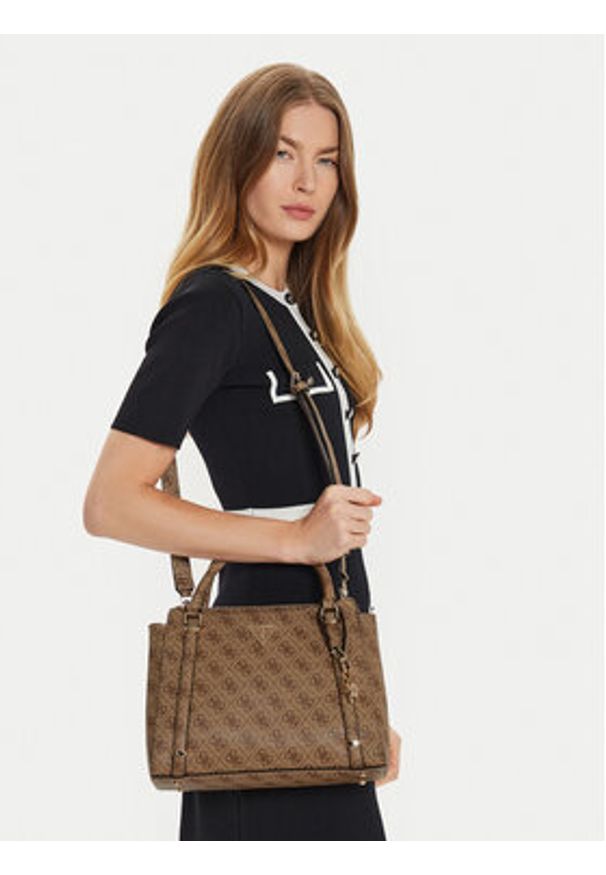 Guess Torebka HWESG9 51006 Brązowy. Kolor: brązowy. Materiał: skórzane