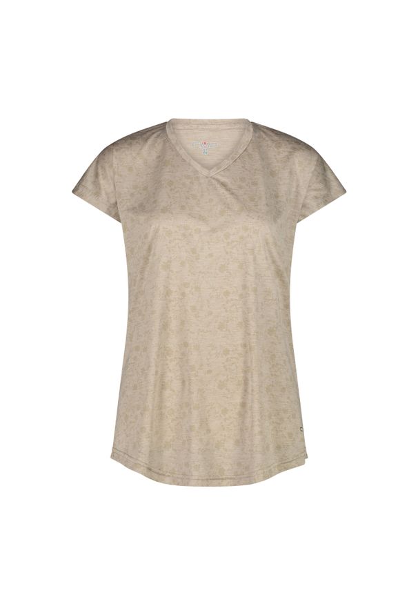 Koszulka damska turystyczna CMP 35N5496. Kolor: beżowy. Sport: turystyka piesza