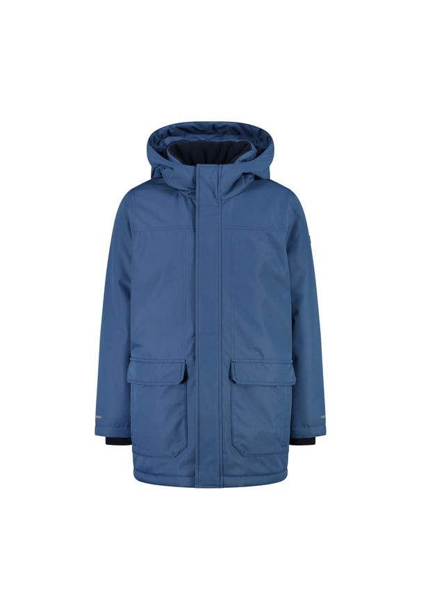 Parka dziecięca z kapturem CMP. Typ kołnierza: kaptur. Kolor: niebieski. Sport: narciarstwo