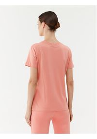 Guess T-Shirt V2YI07 K8HM0 Koralowy Regular Fit. Kolor: różowy, pomarańczowy. Materiał: bawełna