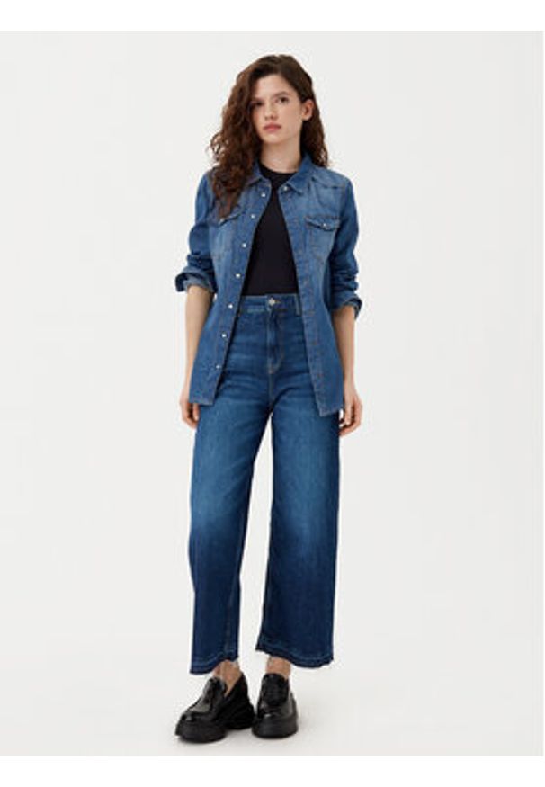 only - ONLY Koszula jeansowa Alexa 15315185 Niebieski Regular Fit. Kolor: niebieski. Materiał: bawełna
