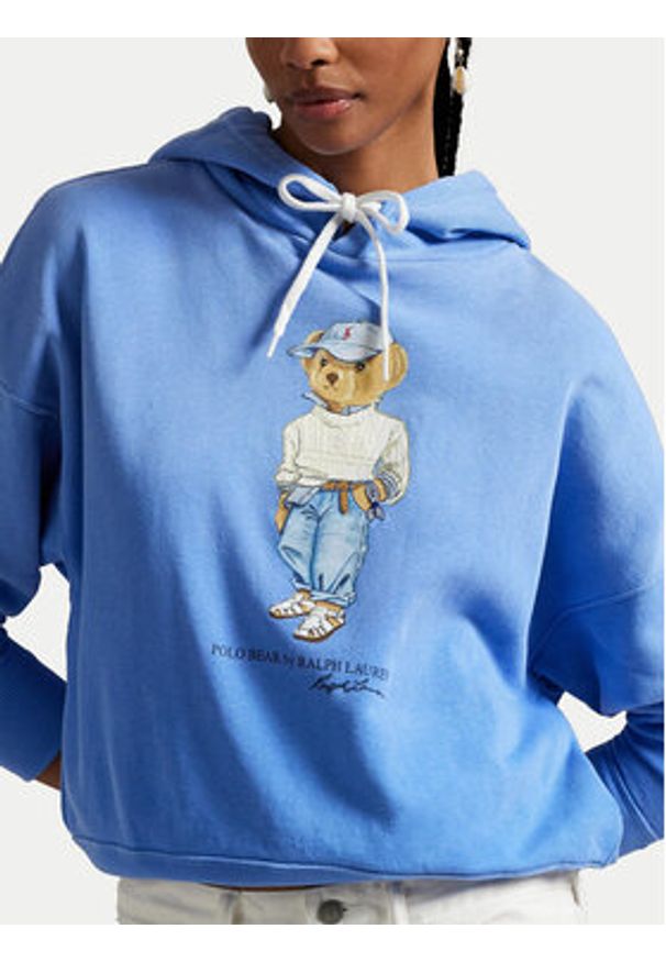 Polo Ralph Lauren Bluza 211965110001 Niebieski Relaxed Fit. Typ kołnierza: polo. Kolor: niebieski. Materiał: bawełna