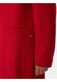 Hugo - HUGO Płaszcz wełniany Mojeni 50547691 Czerwony Relaxed Fit. Kolor: czerwony. Materiał: wełna