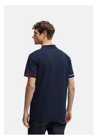 Tommy Jeans Polo Flag Cuff DM0DM21306 Granatowy Slim Fit. Typ kołnierza: polo. Kolor: niebieski. Materiał: bawełna #5