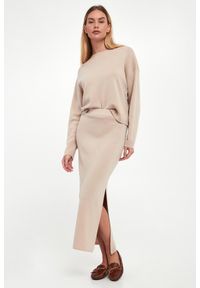 Marella - Spódnica wełniana midi Merce1 MARELLA MONOCHROME. Materiał: wełna #1