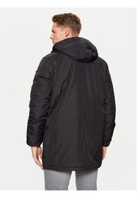 Schott NYC Parka BLADEN2 Czarny Regular Fit. Kolor: czarny. Materiał: syntetyk #5