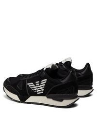 Emporio Armani Sneakersy X4X289 XM499 Q428 Czarny. Kolor: czarny. Materiał: materiał