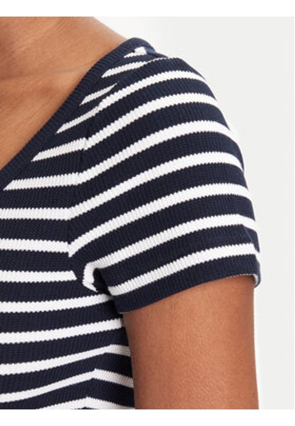 Tommy Jeans T-Shirt Henley DW0DW20902 Granatowy Slim Fit. Typ kołnierza: typu henley. Kolor: niebieski. Materiał: bawełna, syntetyk