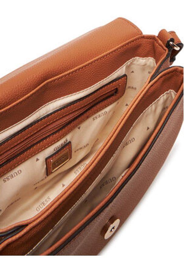 Guess Torebka Calebra HWBG95 36210 Brązowy. Kolor: brązowy. Materiał: skórzane