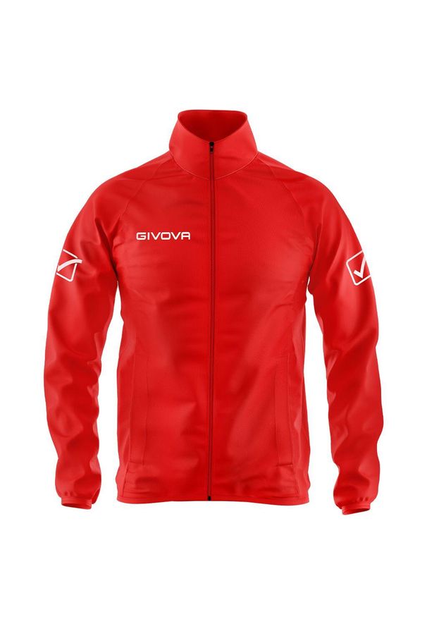 Kurtka Sportowa Givova Basico 3XL - Lekka i Oddychająca. Kolor: czerwony. Materiał: nylon. Sezon: zima. Sport: bieganie
