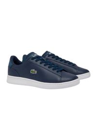 Tenisówki Lacoste Model Carnaby Set Kolor Niebieski. Kolor: niebieski. Materiał: tkanina, skóra. Sport: turystyka piesza
